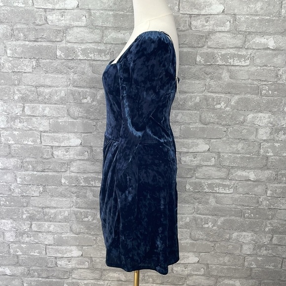 Francesca's Collections mi ami Leticia Waisted Velvet Mini Dress - Picture 3 of 8